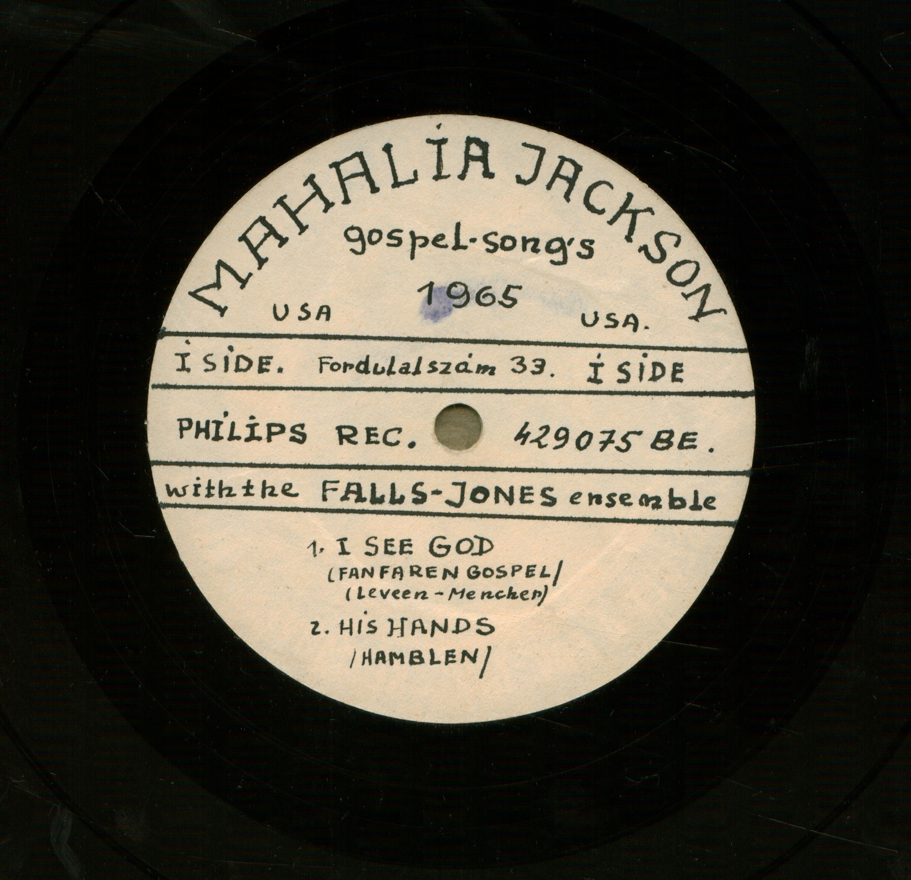Mahalia Jackson Gospel song's ![songs] with the Falls-Jones ensemble